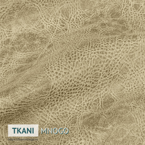 Фото ткани 1 - бежевый узор. Производитель Китай. Замша крупным планом.