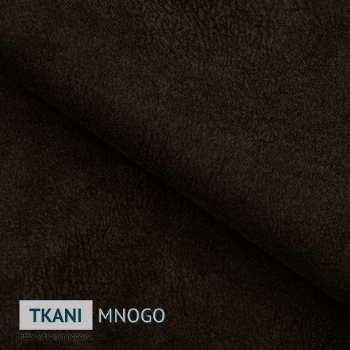 Фото ткани велюра “31” (однотонный коричневый)