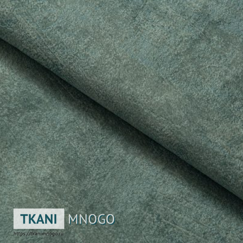 Фото ткани велюра “70” (однотонный зеленый)