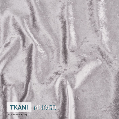 Фото внешнего вида велюра “3” (однотонный серый)