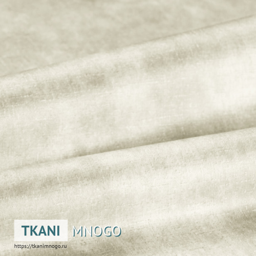 Фото материала велюра “120” (однотонный белый, бежевый)