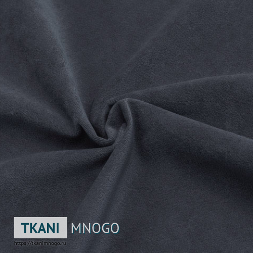 Фото ткани велюра “Cf016-20” (однотонный серый)