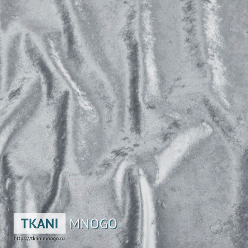 Фото внешнего вида велюра “14” (однотонный серый)