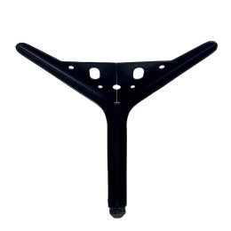 Опора угловая М015 Н150 черная (мебельная ножка) - Ножки хромированные