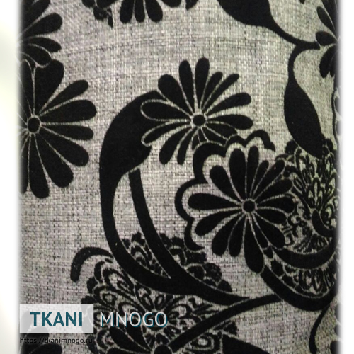 Фото текстиля 42-1а-2 (серая) крупным планом