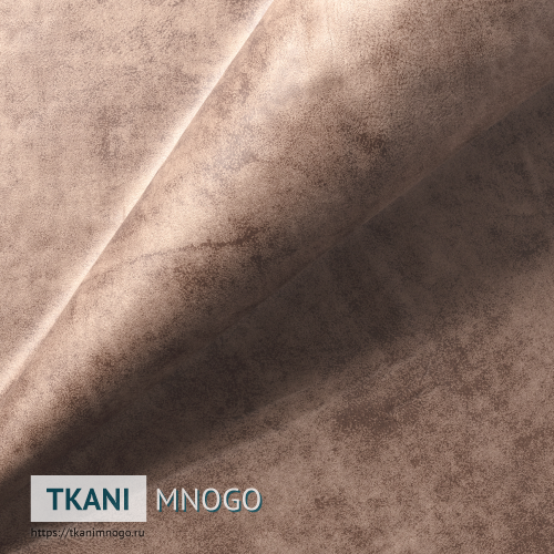 Фото ткани 05 - бежевый однотонный. Производитель Китай. Замша крупным планом.