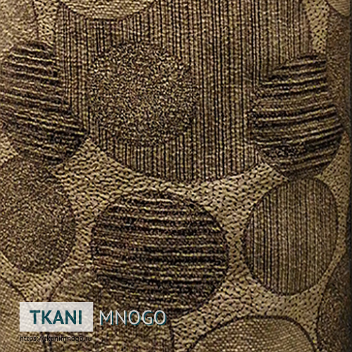 Фото текстиля 1052-2 артикул - бежевый узор. Производитель Китай. Замша - фактура.